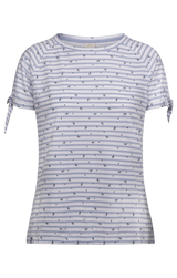 Tresspass PENELOPE - FEMALE TOP - COOL BLUE STRIPE BEE PRINT
