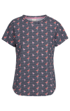 Tresspass CARA - FEMALE CASUAL TOP - NAVY FLAMINGO STRIPE