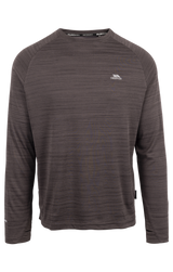 Tresspass ADAMO - MALE ACTIVE TOP - BLACK MARL