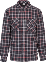 Tresspass RAPESEED - MENS CHECK SHIRT - DARK GREY CHECK
