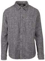 Tresspass POTSGROVE - MALE CASUAL SHIRT - GREY HERRINGBONE