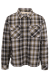 Tresspass DANEHILL - MALE SHERPA LINED SHIRT - DARK VINE CHECK