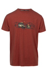 Tresspass HORTON - MALE CASUAL PRINTED TSHIRT - BURNT SIENNA