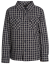 Tresspass AVERAGE - KIDS GINGHAM SHIRT - NAVY GINGHAM