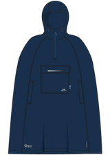 Tresspass QIKPAC PONCHO - UNISEX PACKAWAY PONCHO - NAVY
