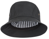 Tresspass WAXY - UNISEX BUCKET HAT - BLACK