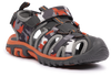 Tresspass JAIME - UNISEX KIDS SANDAL - GREY / ORANGE