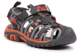 Tresspass JAIME - UNISEX KIDS SANDAL - GREY / ORANGE