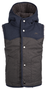 Tresspass OBTAIN - KIDS UNISEX REVERSIBLE GILET - DARK GREY MARL