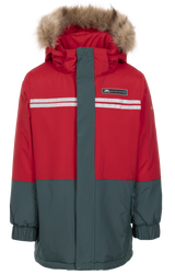 Tresspass LAYTONE - UNISEX KIDS RAINWEAR JACKET - RED
