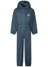 Tresspass BUTTON - CHILDS UNISEX RAIN SUIT - GREENSEA