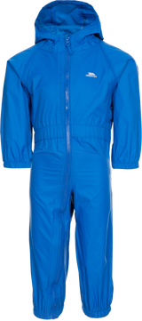 Tresspass BUTTON - BABIES RAIN SUIT - BLUE