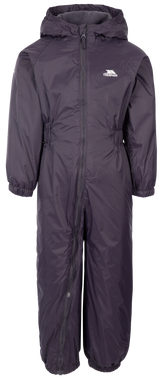 Tresspass BUTTON - BABIES RAIN SUIT - DARK GREY