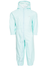 Tresspass BUTTON - BABIES RAIN SUIT - PALE MINT