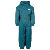 Tresspass BUTTON - BABIES RAIN SUIT - TEAL