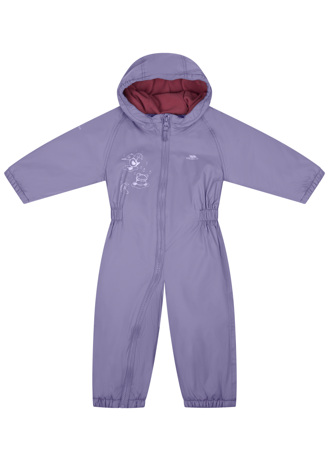 Tresspass DRIPDROP - BABIES RAIN SUIT - WISTERIA
