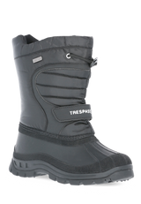 Tresspass DODO - UNISEX YOUTHS SNOW BOOT - BLACK