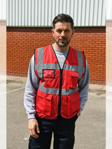 Korntex High Vis Executive Multifunction Safety Vest KXEXEC