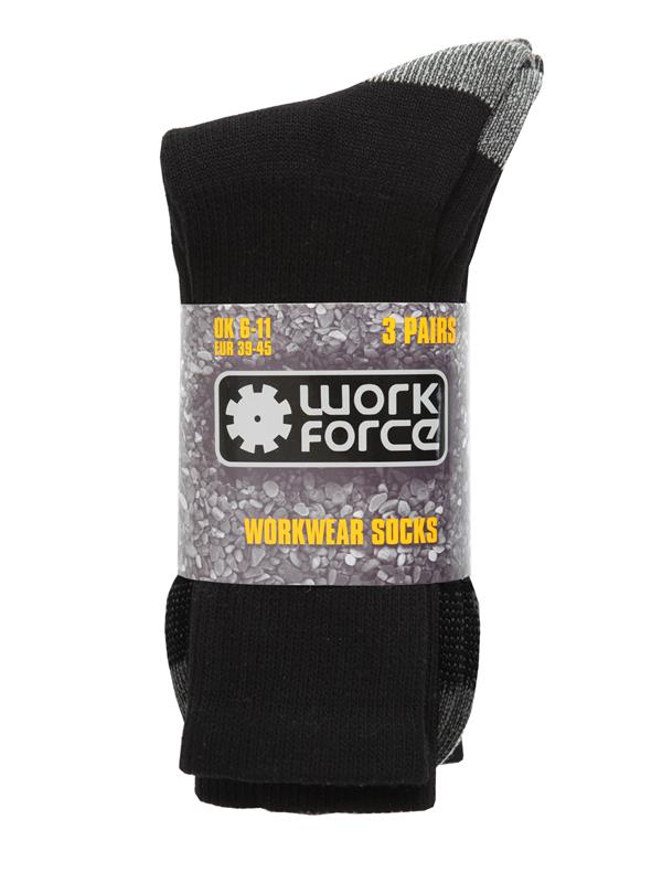 Work Force Classic Work Wear 3 Pack Sock WFH0095