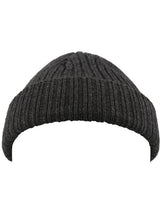 Atlantis Unisex Docker Short Beanie With Turn Up ACDOCB - Black Melange