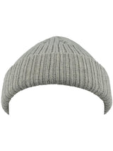 Atlantis Unisex Docker Short Beanie With Turn Up ACDOCB - Grey Melange