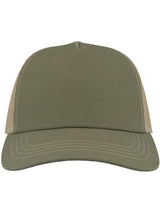 Atlantis Canvas S Recycled 5 Panel Trucker ACRACS - Olive/Khaki