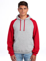 Jerzees Nublend Open End 275 Regular Fit Colour Block Raglan Hood Adult J96CM