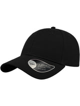 Atlantis Hit S Twill Curved Visor 6 Panel Sustainable Structured Cap ACHITS - Black