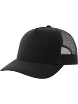 Atlantis Canvas S Recycled 5 Panel Trucker ACRACS - Black/Black