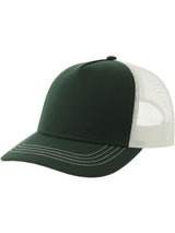 Atlantis Canvas S Recycled 5 Panel Trucker ACRACS - Bottle Green/White