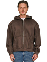 Casual Premium Combed 330 Acid Boxy Oversize Zip Hood CRBHSAC250
