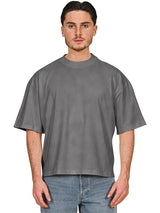 Casual Premium Combed 220 Acid Boxy Oversize Extended Neck Tee CRBTAC200