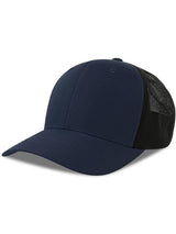 Atlantis Nila 6 Panel Structured Low Profile Mid Visor Stretch Fully Closed Recycled Trucker Cap ACNILA