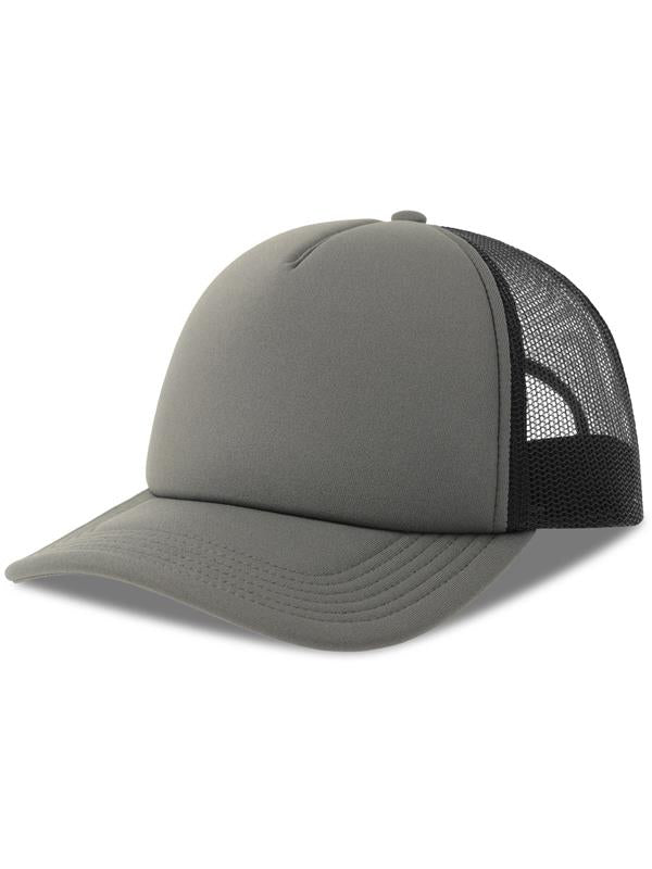 Atlantis Rapper S 5 Panel Structured Foam Mid Profile Curved Visor Recycled Trucker Cap ACRPPR