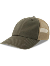 Atlantis Teon 6 Panel Unstructured Low Profile Mid Visor Pigment Dyed Recycled Trucker Cap ACTEON