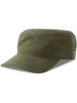 Atlantis Tank S 1 Panel Unstructured Curved Visor Organic Military Cap ACTNKS