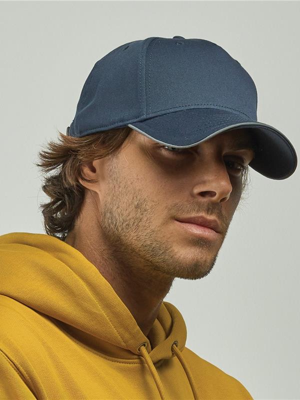 Atlantis Reflect 6 Panel Reflective Piping Baseball Cap ACREFL