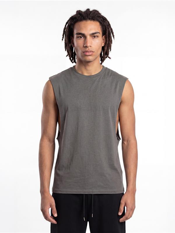 Casual Core Organic Combed 180 Regular Raw Edge Droparm Tank CRBV600