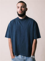 Casual Premium Combed 220 Acid Boxy Oversize Extended Neck Tee CRBTAC200