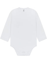 Casual Classics Baby Long Sleeve Body Suit C8020T - White