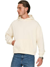Casual Classic Ringspun Blended Boxy Oversize Hoodie CRBHS20 - Ecru