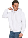 Casual Classic Premium Combed Boxy Oversized Zip Hoodie CRBHS250 - White