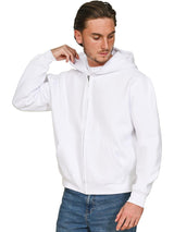 Casual Classic Premium Combed Boxy Oversized Zip Hoodie CRBHS250 - White
