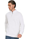 Casual Ringspun Blended Core Quarter Zip Sweat CRBSW50 - White