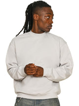 Casual Premium Combed Oversized Extended Neck Sweatshirt CRBSW400 - Lunar Grey