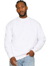 Casual Premium Combed Oversized Extended Neck Sweatshirt CRBSW400 - White