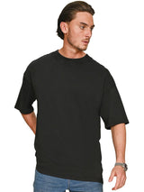 Casual Ringspun Acid Wash Oversize T CRBTAC30 - Acid Black