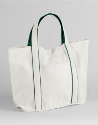 Soft White/Bottle Green