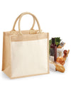 Westford Mill Cotton Pocket Jute Midi Tote W426