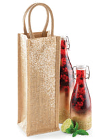 Westford Mill Shimmer Jute Bottle Bag W433